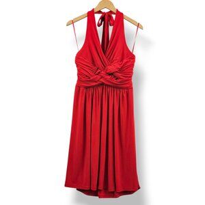 Jones New York Red Halter Dress Size 14 Cocktail Party Monroe Christmas Holiday